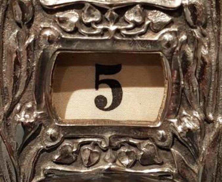 Victorian Silver Plated Perpetual Desk Calendar - Image 2