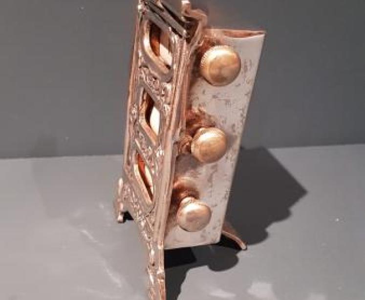 Victorian Silver Plated Perpetual Desk Calendar - Image 4