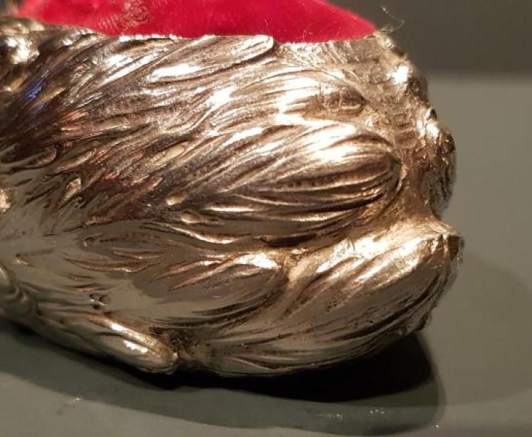 Antique Silver Novelty Swan Pin Cushion - Image 3