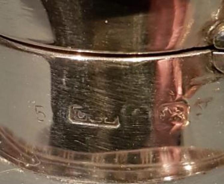 Antique Silver And Yellow Engine Turned Enamel Scent Bottle - Image 5