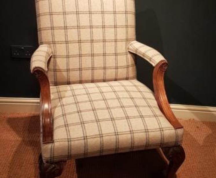 Matching Pair of Antique Gainsborough Chairs - Image 2