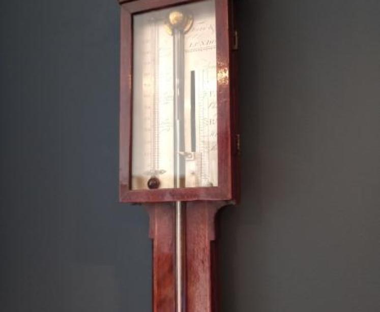 Fine George III Period Inlaid London Stick Barometer - Image 1