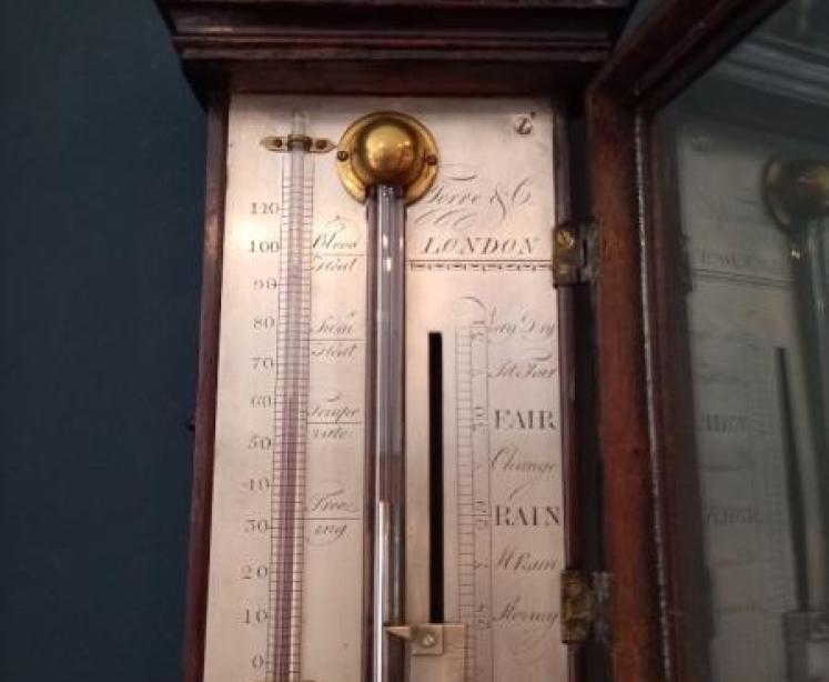 Fine George III Period Inlaid London Stick Barometer - Image 2