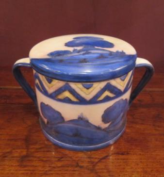 Large Moorcroft 'Dawn' Landscape Jar & Cover