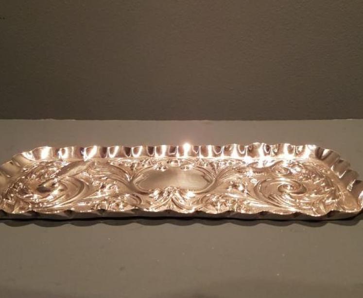 Antique William Comyns Silver Dressing Table Tray - Image 1