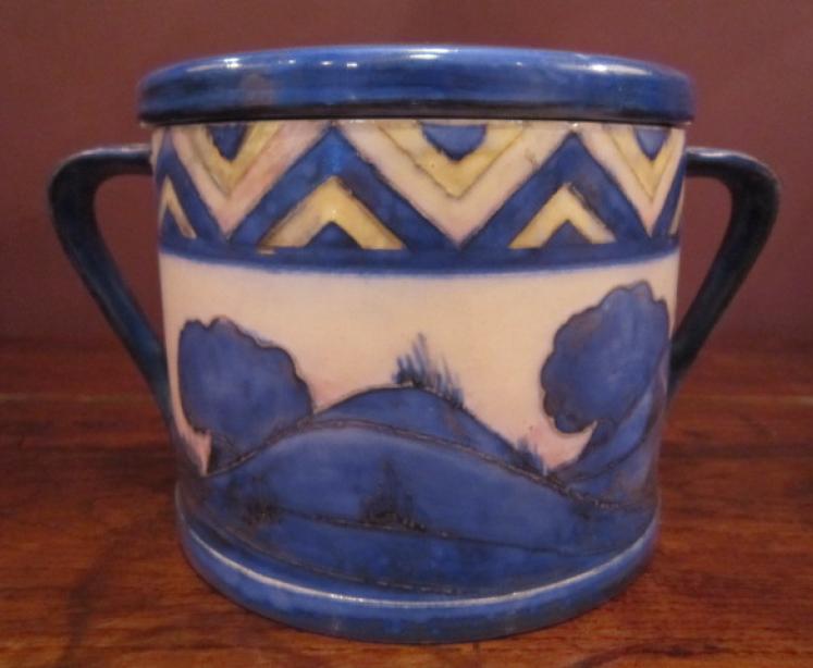 Large Moorcroft 'Dawn' Landscape Jar & Cover - Image 2