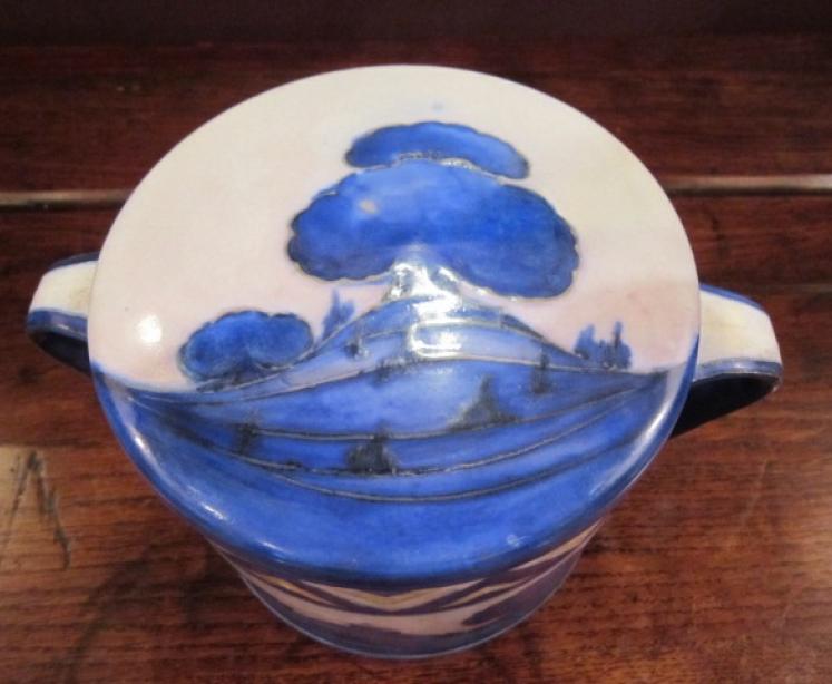 Large Moorcroft 'Dawn' Landscape Jar & Cover - Image 4
