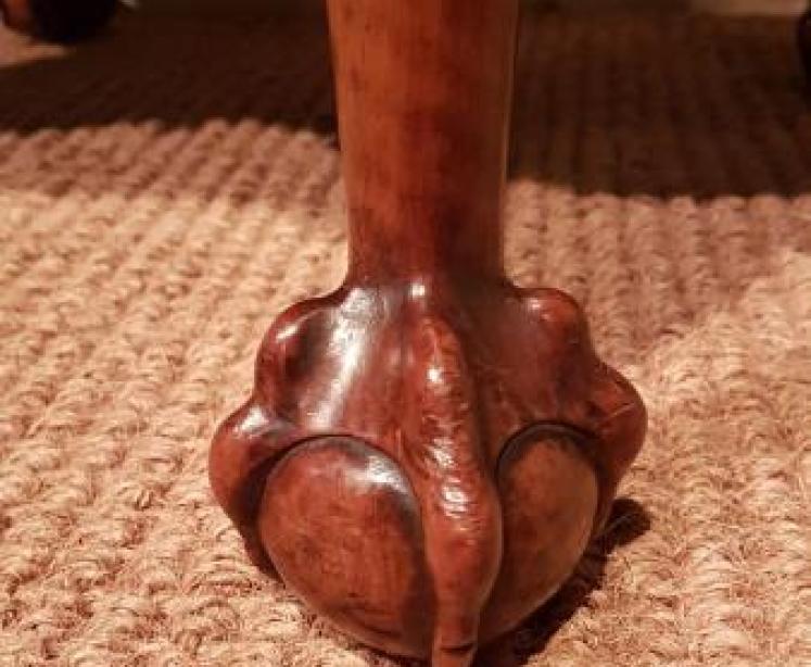 Fine Quality George III Style Walnut Stool - Image 4