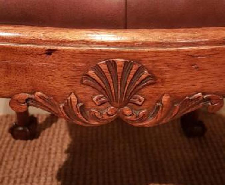 Fine Quality George III Style Walnut Stool - Image 5