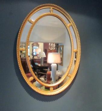 Mid 19th Century Timber Gilt Wall Mirror