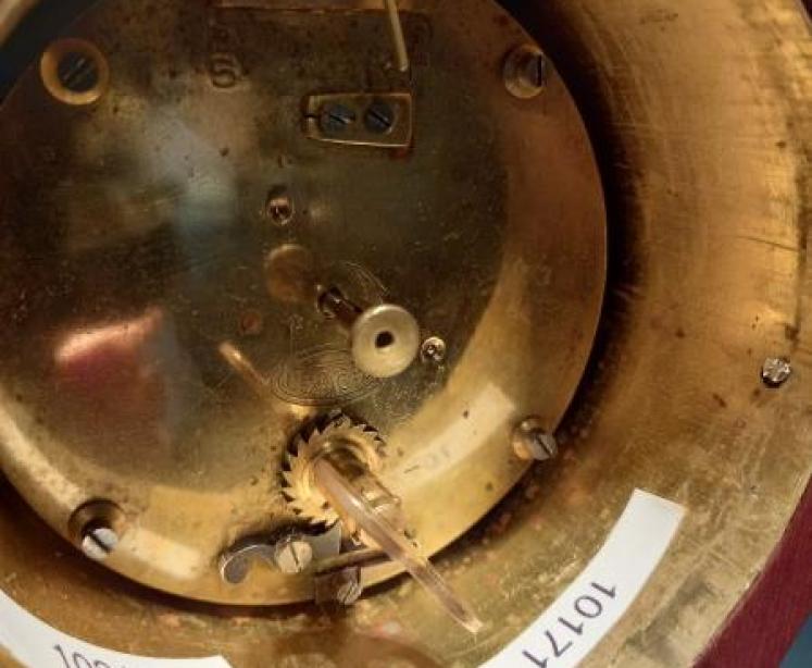 Superb Antique Mother of Pearl Inlaid Mantel Clock - Image 4