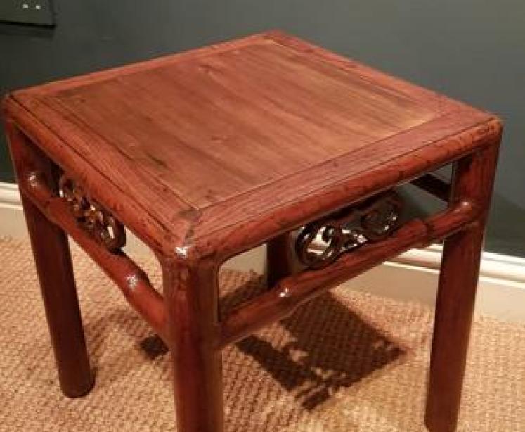 Matching Pair of Antique Rosewood Lamp Tables - Image 5