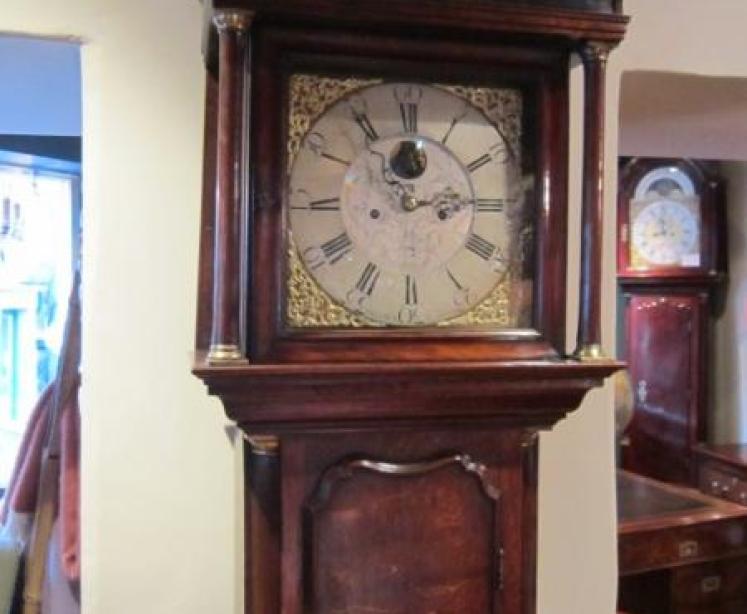 Fine Georgian 8 Day Manchester Longcase Clock - Image 1