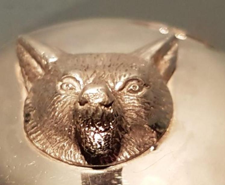 George V Silver Fox Head Pencil Sharpener - Image 3