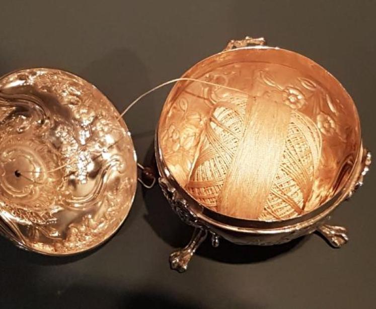 Victorian Silver String Box - Image 3