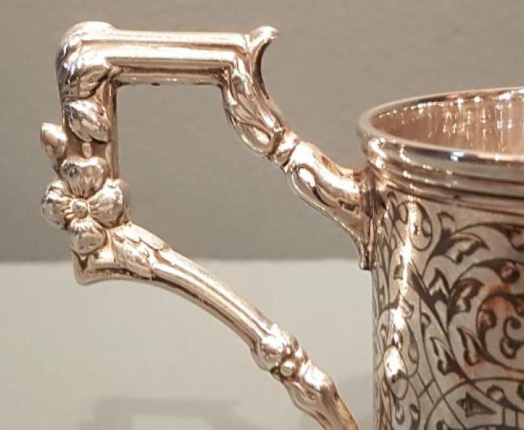 Russian Silver and Niello Tankard - Image 2