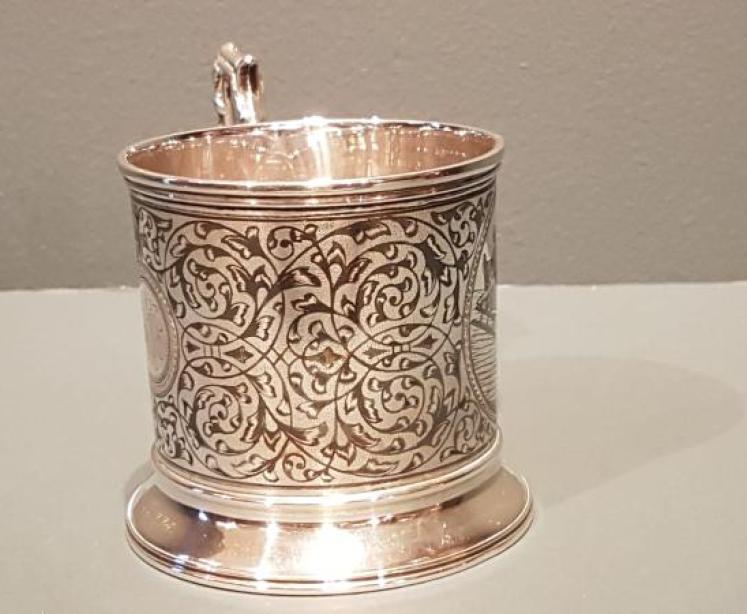 Russian Silver and Niello Tankard - Image 5