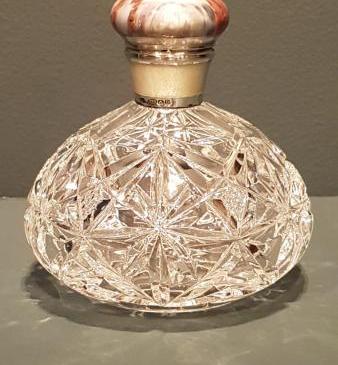 Outstanding Antique Silver and Enamel Scene Scent Bottle