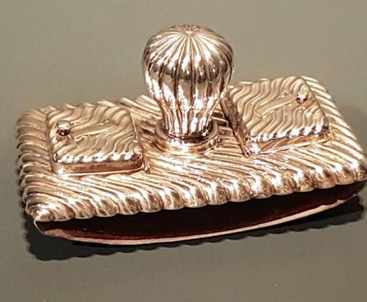 Victorian Silver Blotter and Stamp Holder - Image 1