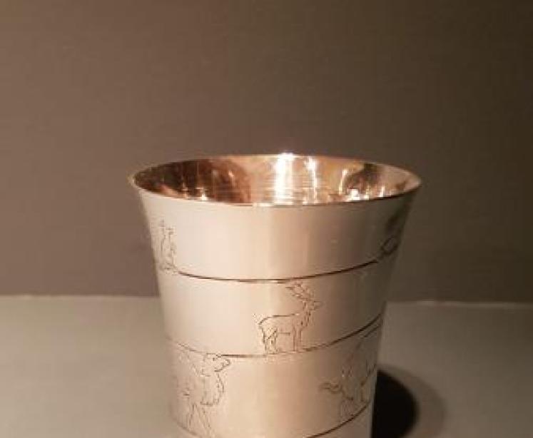 Asprey Silver Noahs Ark Cup - Image 2