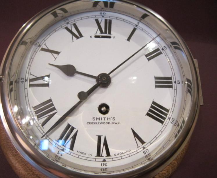 Superb Victorian Brass London Ship's Wallclock - Image 4