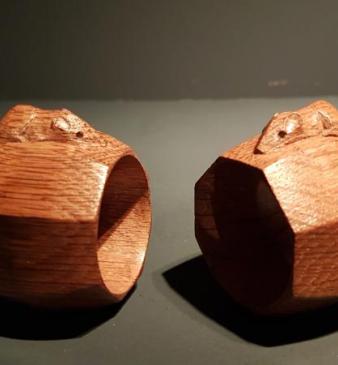 Matching Pair of Mouseman Napkin Rings