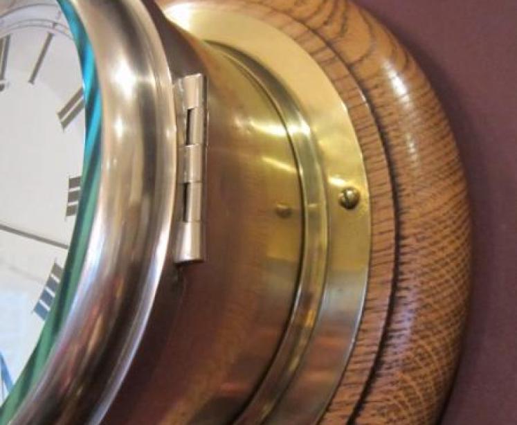 Superb Victorian Brass London Ship's Wallclock - Image 5