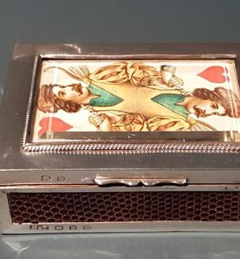 Fine Quality Victorian Silver Card Box 