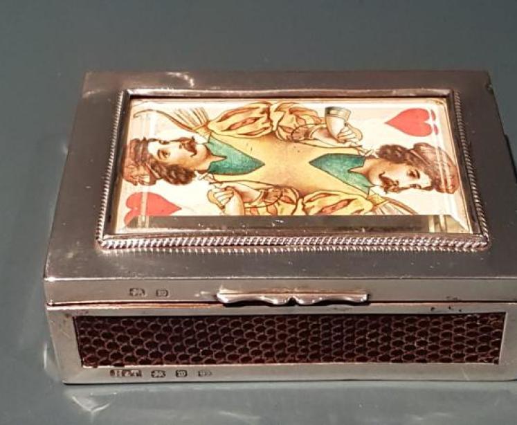 Fine Quality Victorian Silver Card Box  - Image 1