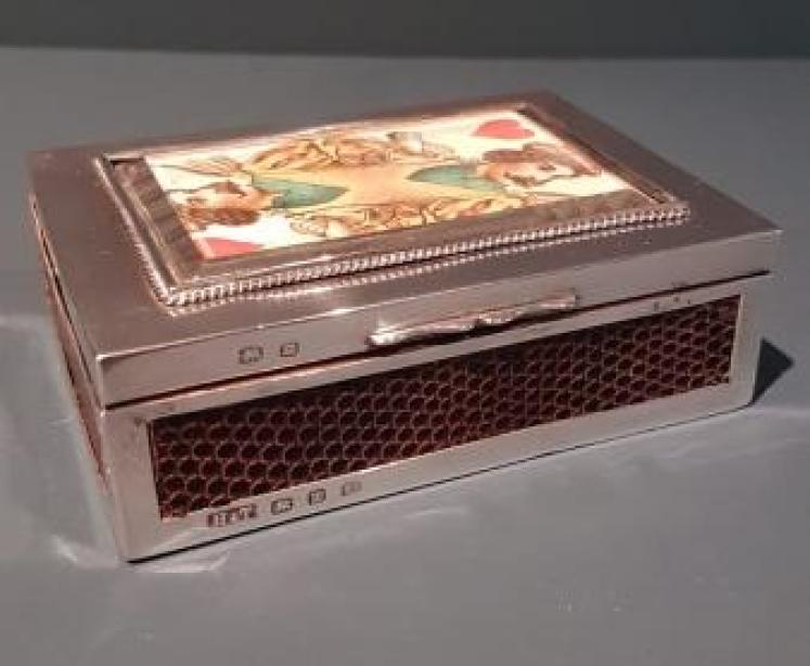 Fine Quality Victorian Silver Card Box  - Image 4
