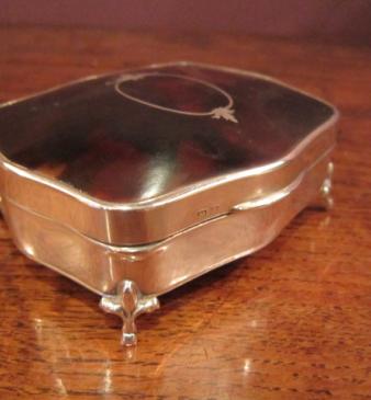 High Quality George V Silver & Tortoiseshell Jewel Box