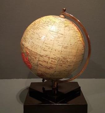 1930's Phillips 6" Papier Mache Library Globe