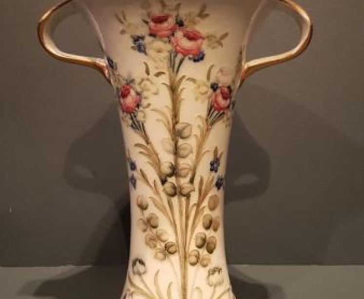 Early Moorcroft 'Forget Me Not' Floral Spray Vase - Image 1