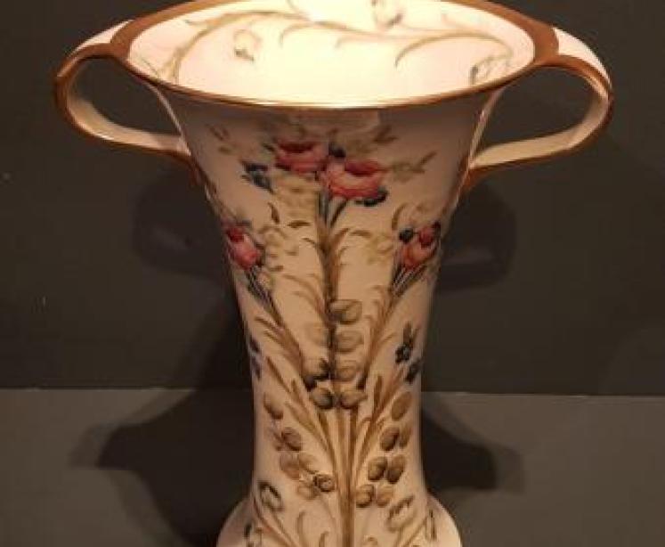 Early Moorcroft 'Forget Me Not' Floral Spray Vase - Image 5