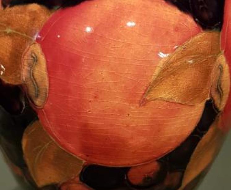 Matching Pair of Moorcroft Pomegranate Vases - Image 2
