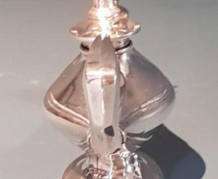 Art Nouveau Silver Francis Metalwork Table Light - Image 4