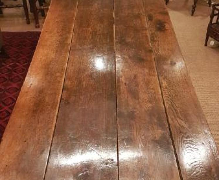 Superb Large George III Oak Table - Image 3