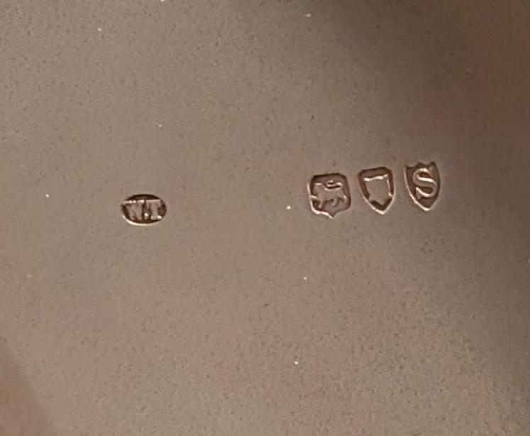 Victorian Silver Barometer In Gimble Desk Tidy - Image 5