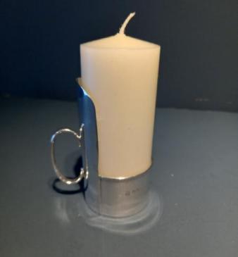 Antique Sheffield Silver Candle Holder