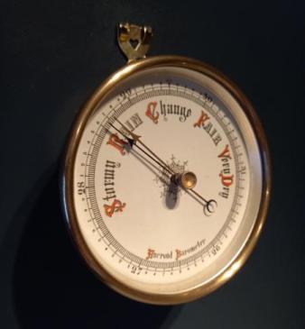 Antique Bronze Cased Marine Barometer