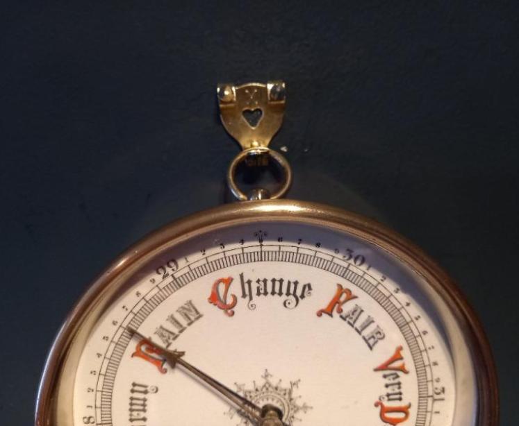 Antique Bronze Cased Marine Barometer - Image 3