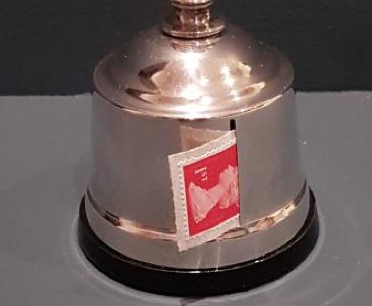 Immaculate Antique Silver Stamp Dispenser - Image 1