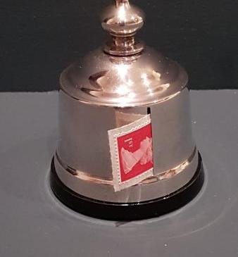 Immaculate Antique Silver Stamp Dispenser