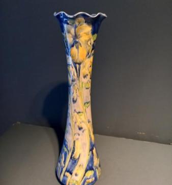 Antique McIntyre Moorcroft Violet Pattern Vase