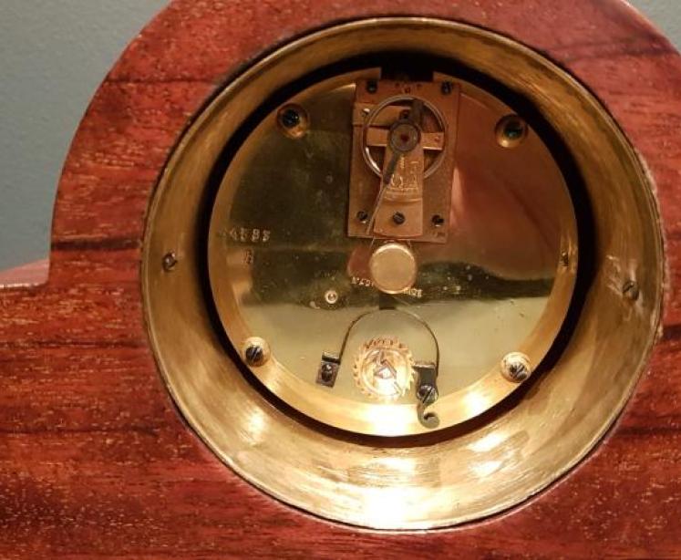 Superb Victorian Mahogany Inlaid Mantel Clock - Image 3