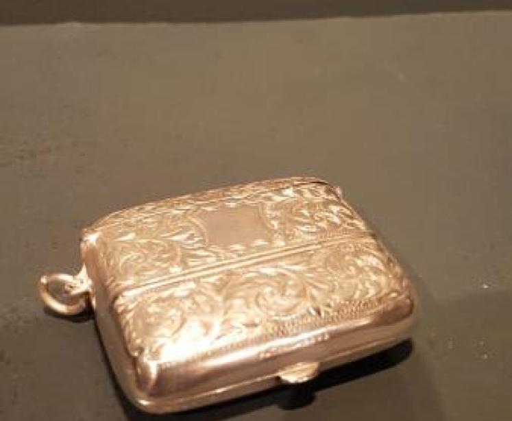 Superb Victorian Silver Snuff and Vesta Case - Image 1