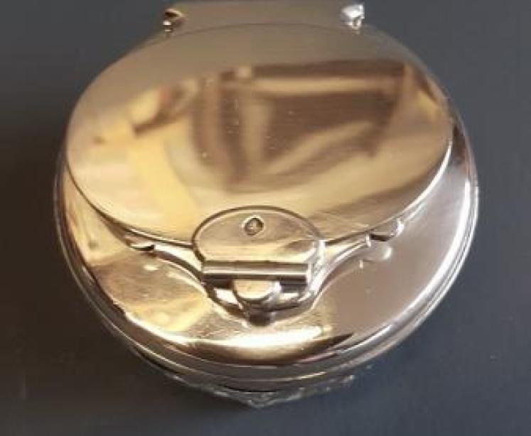 Rare Regency Period Silver and Cut Crystal Travelling Ink Well  - Image 2