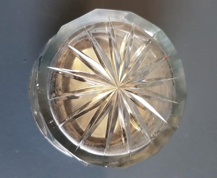 Rare Regency Period Silver and Cut Crystal Travelling Ink Well  - Image 5