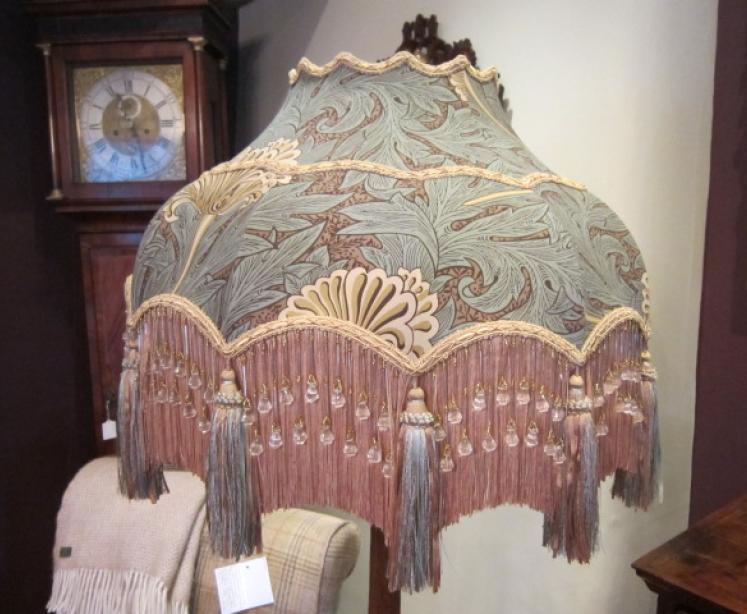 Early Mouseman Adzed Oak Standard Lamp - Image 5