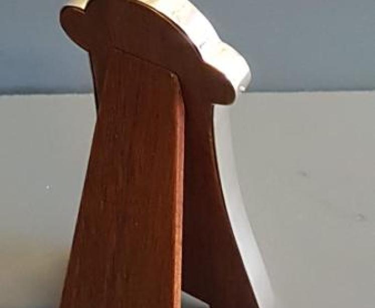  Edwardian Solid Silver Desk Top Thermometer - Image 2